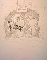 airy bravely_default cave chuchu crossover dolphin ecco ecco_the_dolphin fusion mermaid parody shantae_(series) sign text the_legend_of_zelda traditional_medium wayforward // 1280x1608 // 555KB