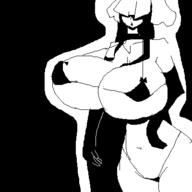 1girl artist:2hufag bikini hat hisami_yomotsu huge_breasts touhou // 400x400 // 13KB