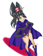 1girl ace_attorney artist:yuuzal cosplay kay_faraday leotard raven teen_titans // 1702x2248 // 770KB