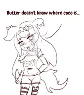 1girl animal_ears artist:strugglingquota blush butter_(trickcal) dog_girl nipples tail trickcal // 893x1009 // 113KB