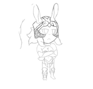 1girl chibi ffxii final_fantasy final_fantasy_xii fran wip // 1440x1377 // 323KB