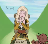 1girl artist:goseb90 dragon's_dogma goblin madeleine // 671x614 // 305KB