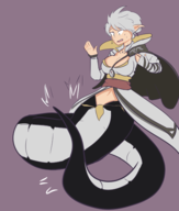 1girl artist:blysill lamia miyabi monster_girl senran_kagura // 815x958 // 220KB