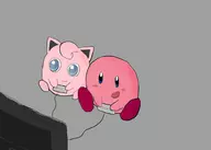 colored controller jigglypuff kirby kirby_(series) pokemon super_smash_bros tv // 2100x1500 // 149KB