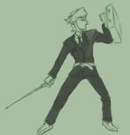 baton briefcase business_suit link suit the_legend_of_zelda // 812x845 // 244KB