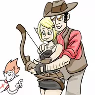 bow crossover evangelyne sadlygrove sniper team_fortress_2 wakfu // 400x400 // 42KB