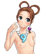 ace_attorney artist:righteoustea pearl_fey tagme topless // 749x911 // 330KB