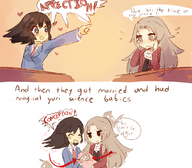 ace_attorney artist:crabbu bird cockatiel colored comic dialogue loli miles_edgeworth phoenix_wright rule_63 text // 1074x942 // 534KB