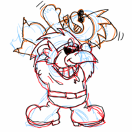 artist:gorrequests macho_grubba paper_mario paper_mario_the_thousand-year_door rawk_hawk // 800x800 // 404KB