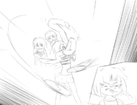 3girls ahoge artist:evilvileveil bap cd hoodie idolm@ster idolm@ster_cinderella_girls koume_shirasaka long_hair oversized_clothes oversized_sleeves sachiko_koshimizu short_hair sketch skirt syoko_hoshi text // 790x610 // 292KB