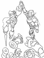 crossover high_five mega_man_(series) mega_man_x robot sam_gideon sigma vanquish zero // 1200x1600 // 221KB