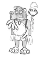 2boys artist:unknown banjo banjo-kazooie furry kazooie // 667x894 // 158KB