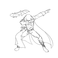 aria_of_sorrow bat castlevania dabbing soma_cruz // 3000x3000 // 1.1MB