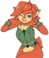 1girl artist:unknown elora furry smile spyro_(series) // 773x928 // 232KB