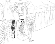 1boy chair ghost hat mr._bones mr._bones'_wild_ride rollercoaster_tycoon sign sitting skeleton sketch text top_hat // 1500x1200 // 485KB