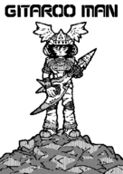 1boy artist:unknown binary_art binary_brush dithering flcl gitaroo_man u-1 // 590x834 // 40KB