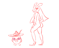 artist:unknown chikipi duo lovander palworld pimp sketch // 1362x1117 // 169KB