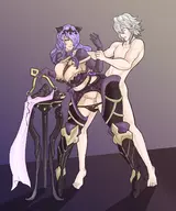 camilla colored fire_emblem fire_emblem_if kamui_(fire_emblem) male_kamui sex // 1200x1437 // 655KB