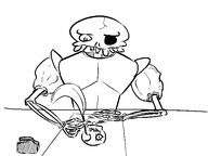 drawing feather inkwell medievil sir_daniel_fortesque // 600x450 // 12KB