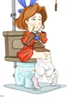 artist:bishopbb blush carol_anderson colored toilet wild_arms // 1000x1384 // 407KB