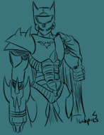 batman crossover dc_comics metroid monochrome power_suit tuchpi // 1028x1340 // 322KB