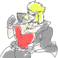 1girl artist:rider blonde_hair coat colored final_fantasy final_fantasy_xiii genderbend gloves necklace rule_64 snow_villiers // 500x497 // 158KB