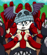 barbara breasts colored monster partial_nudity penis pose rayman_(series) rayman_legends selena // 640x750 // 519KB