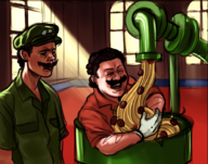 artist:voodoothur colored luigi mario parody super_mario // 1000x784 // 926KB