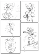 1girl artist:lizardude coco_bandicoot colored comic crash_bandicoot_(series) nude parody power_rangers superhero wip wumpa_fruit // 1500x2100 // 634KB