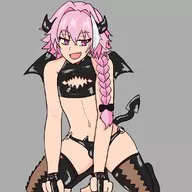 1boy astolfo fate_(series) leather succubus // 1100x1100 // 458KB