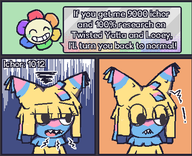 1boy 1girl 3koma artist:oagoner colored comic dandy dandy's_world shark_teeth sharp_teeth text wip yatta // 435x354 // 29KB