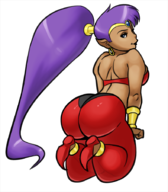 ass colored dark_skin pointy_ears purple_hair shantae shantae_(series) // 788x900 // 337KB