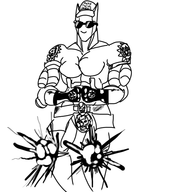 exploding_knees explosion hat jojo's_bizarre_adventure killer_queen meme not_vidya parody sunglasses thumbs_up // 550x600 // 140KB
