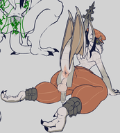 1girl anus artist:nuwilo ass balls colored deadlock easy_access futanari ivy looking_back multiple_poses penis presenting // 1933x2144 // 1.0MB