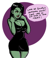 1girl artist:unknown banjo-kazooie colored dialogue game_over_grunty gruntilda_winkybunion // 983x1143 // 244KB