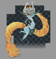 1girl artist:wapcum colored hand_on_hips imp_midna midna navel the_legend_of_zelda thick_thighs tummy // 2269x2352 // 2.6MB