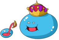 artist:paper banana colored crossover crown doodle dragon_quest food gooey king_slime slime tongue // 1207x831 // 220KB