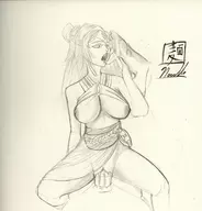 artist:noodle breasts breasts_out handjob huge_breasts lian paladins sex threesome vaginal // 1987x2068 // 655KB