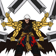 asura asura's_wrath berserk colored fusion guts_(berserk) // 1600x1600 // 1.0MB