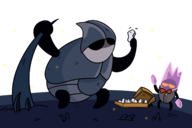 2boys artist:unknown bug crystal crystal_guardian drugs hollow_knight husk_gaurd tuxedo // 1500x1000 // 255KB