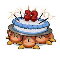 artist:unknown birthday_cake cake kirby_(series) waddle_dee // 900x859 // 288KB