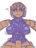 1girl artist:domobot blush breasts colored genderbend la-mulana la_mulana nipples rule_63 sakit // 327x430 // 16KB