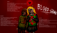 1boy 1girl artist:unknown blood crying deltarune furry heart knife kris noelle_holiday text // 2048x1179 // 2.8MB