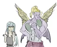 final_fantasy final_fantasy_vi final_fantasy_vii kefka kefka_palazzo sephiroth // 3609x3000 // 2.0MB