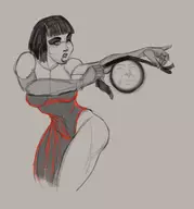 1girl ass cosplay dress jessica_rabbit menat pose street_fighter who_framed_roger_rabbit wip // 2150x2311 // 963KB