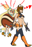 blazblue genosaurer_(colors) makoto_nanaya platinum_the_trinity tagme // 1012x1499 // 559KB