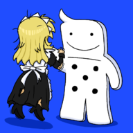 1boy 1girl artist:bonitanon maid marielx no_one_can_stop_mr._domino! // 700x700 // 162KB