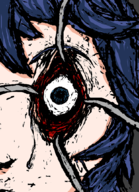 1girl animated artist:smudge blue_eyes blue_hair body_horror eye_horror fire_emblem fire_emblem_awakening looking_at_viewer lucina // 766x1057 // 2.0MB