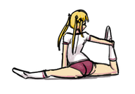 ass colored dead_or_alive dead_or_alive_5_ultimate gym_clothes gym_uniform marie_rose stretching // 1283x898 // 265KB