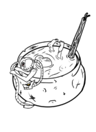 1girl artist:unknown ass bathing skullgirls squigly // 1500x2063 // 560KB